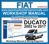 Fiat Ducato 2002 to 2017 workshop repair manual download